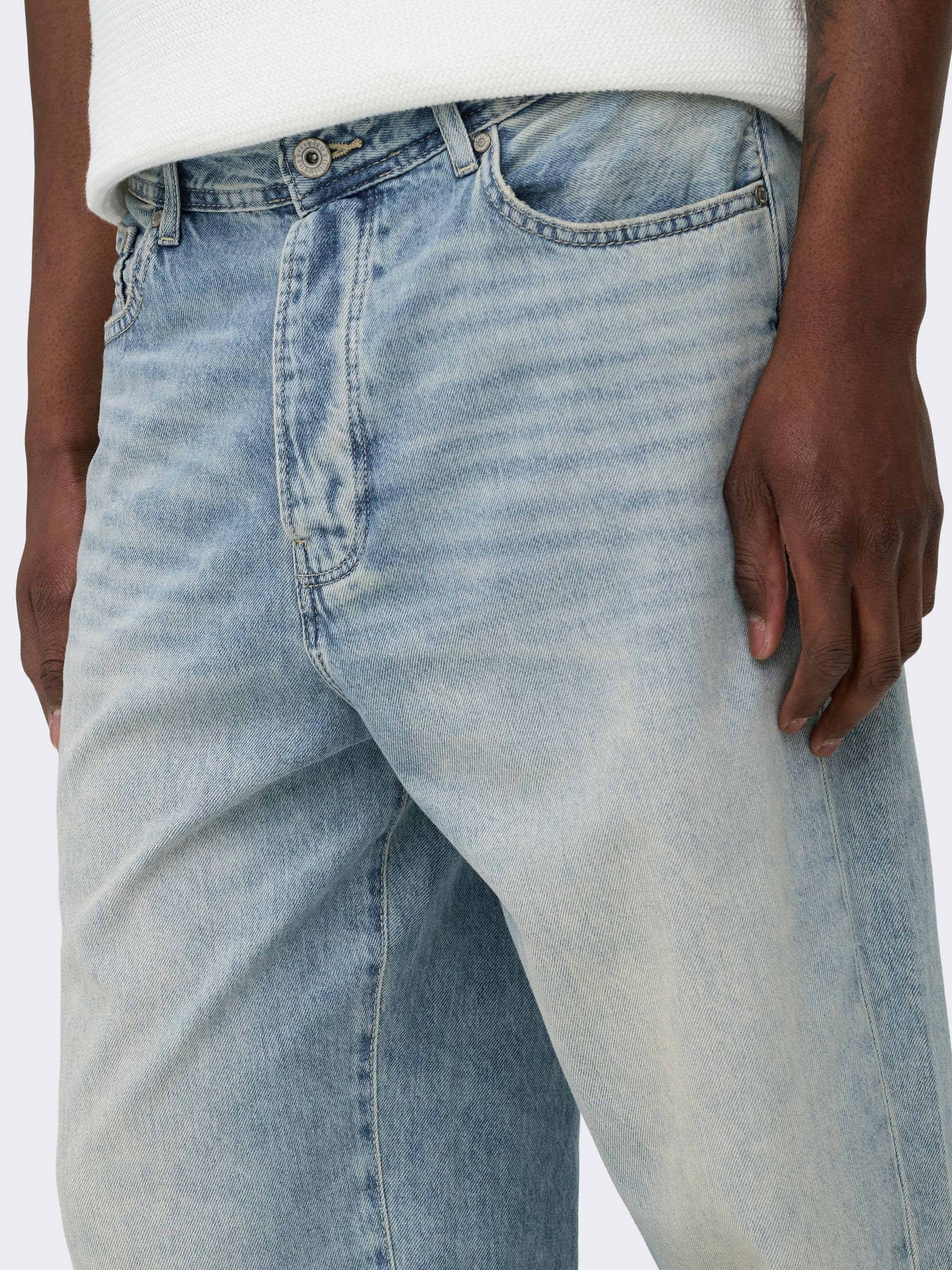 Only & Sons OnsFade Vita Media Loose Fit Jeans Uomo 30W/34L