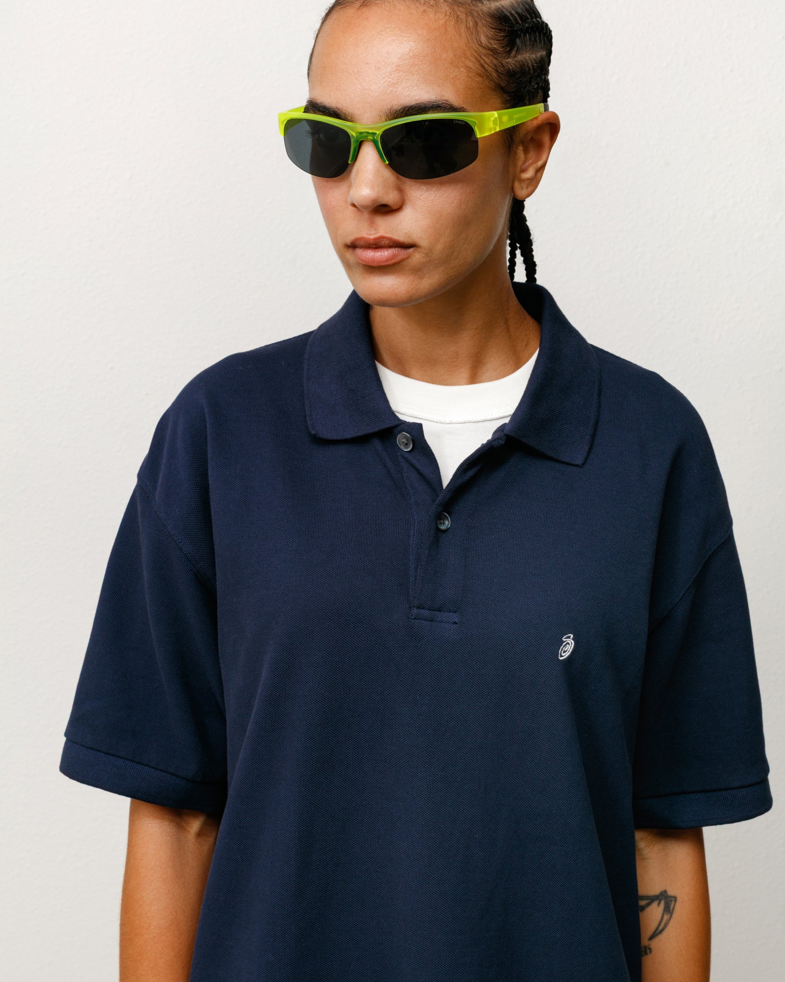 Stussy Hiro Sunglasses occhiali gialli lente polarizzata