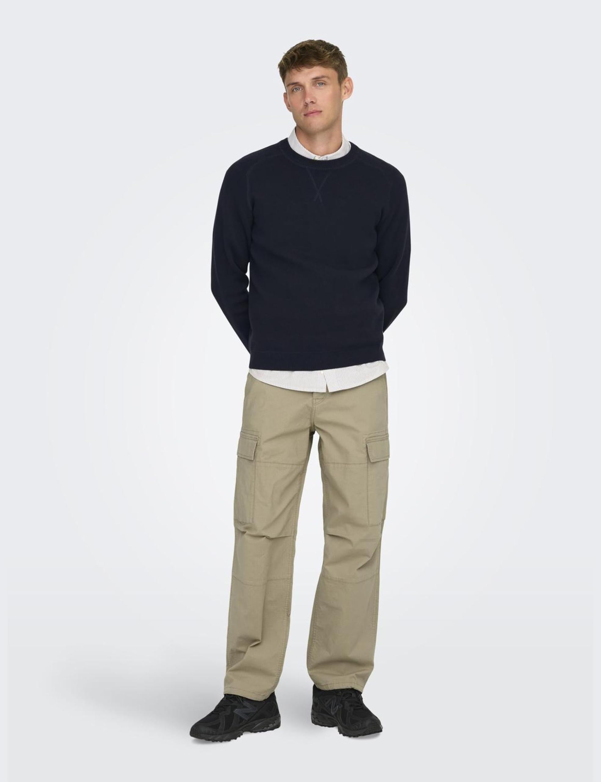 ONLY & SONS Onsray Cargo Pantaloni Cincillà 27W/32L