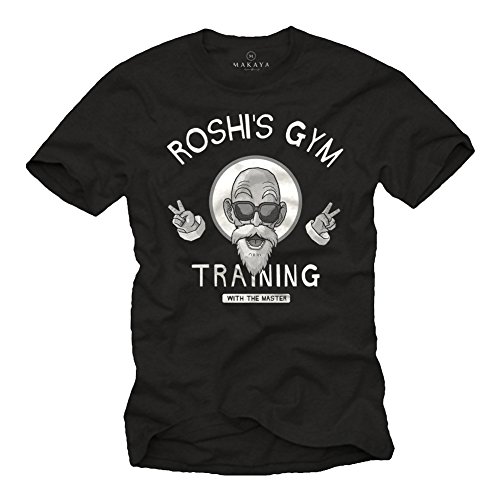 MAKAYA T-Shirt Uomo Training Master Roshis Gym Maglietta Cotone