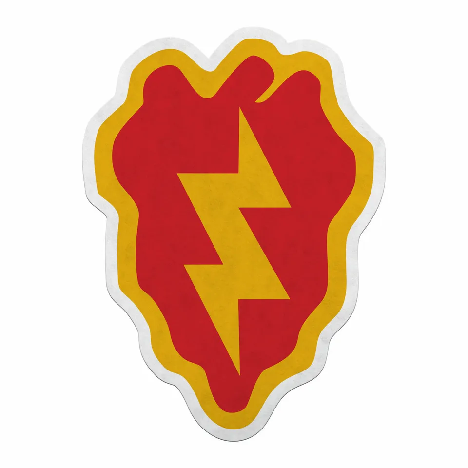 7.62 Design 25th Infantry Division gagliardetto feltro 46x33 cm