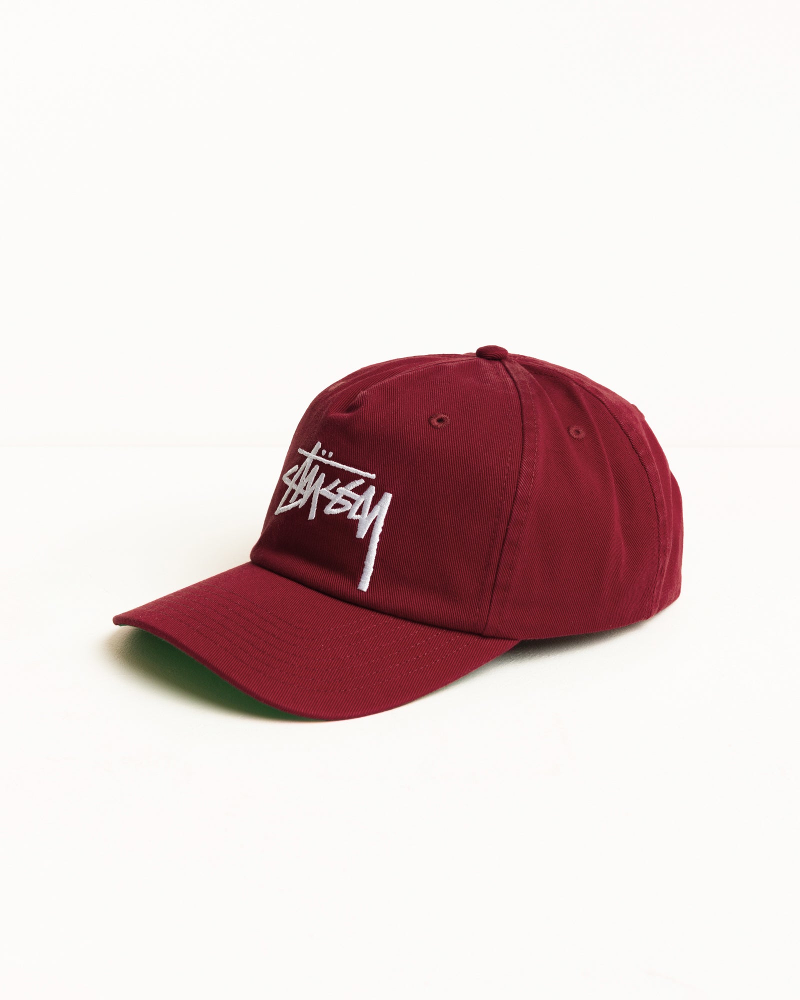 Stussy Big Stock Snapback berretto cremisi cotone