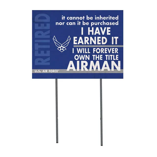 7.62 Design I Earned It Cartello giardino 45x60 cm Air Force