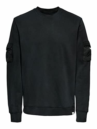 ONLY & SONS Onsnino Felpa uomo girocollo dettagli 9096