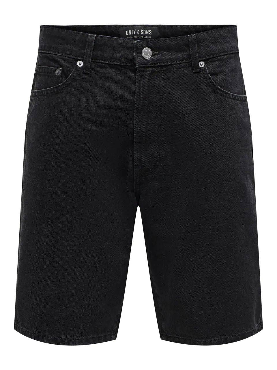 ONLY & SONS Onsfade Denim Shorts uomo M loose fit blu