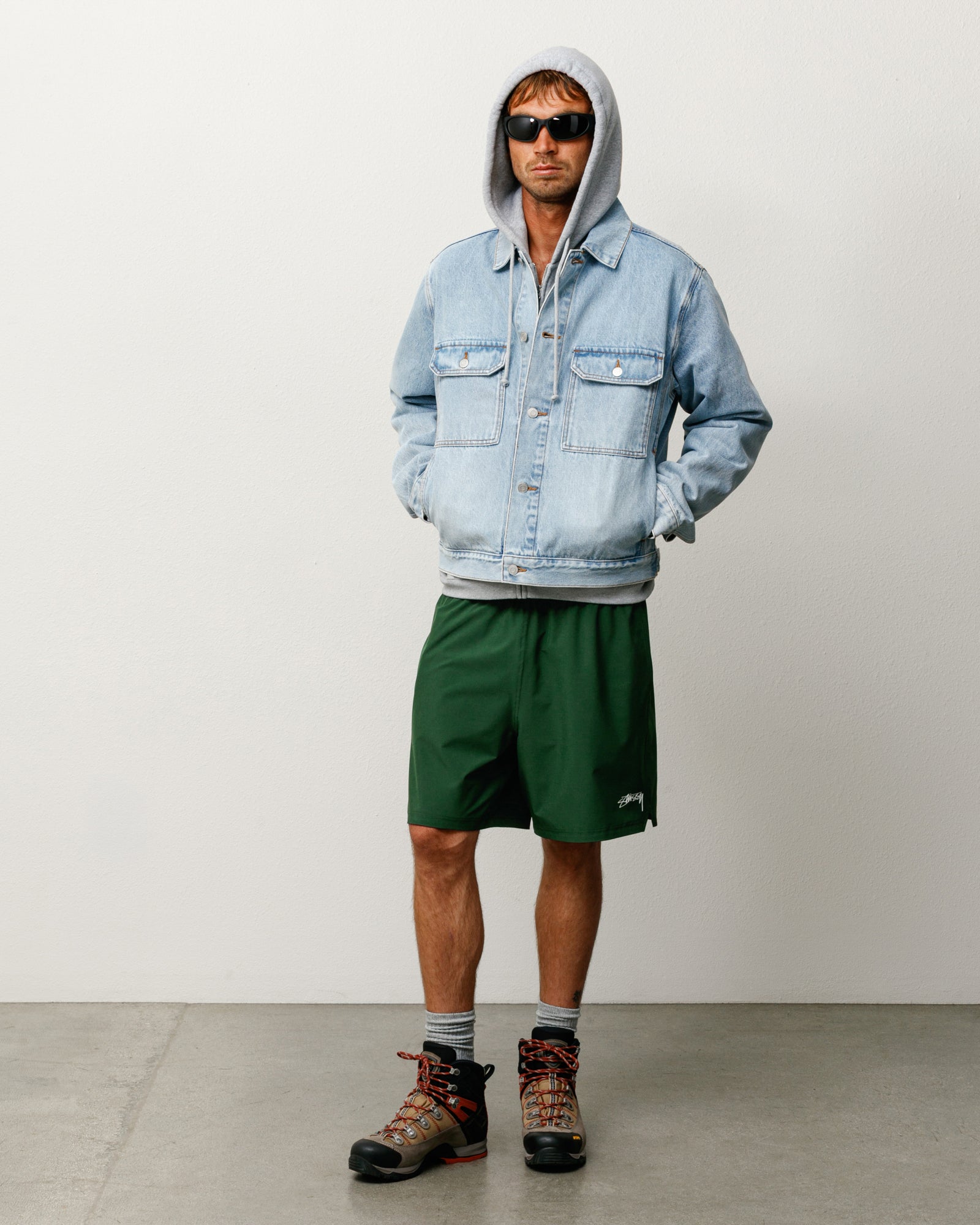 Stussy Sport Short Pantaloncino Pine Idrorepellente