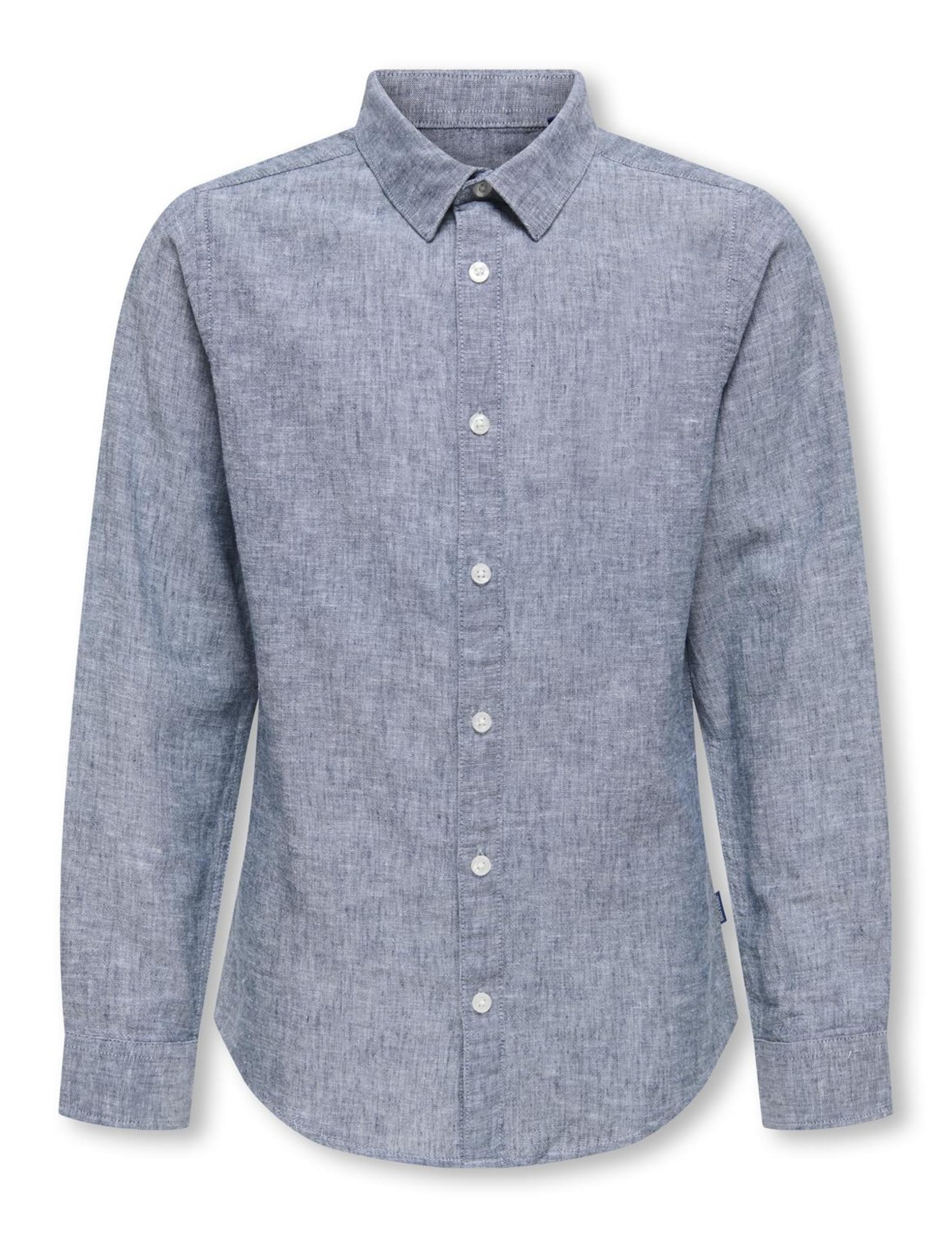 Only & Sons Osjcaiden Camicia Lino Bianco Pesca 170