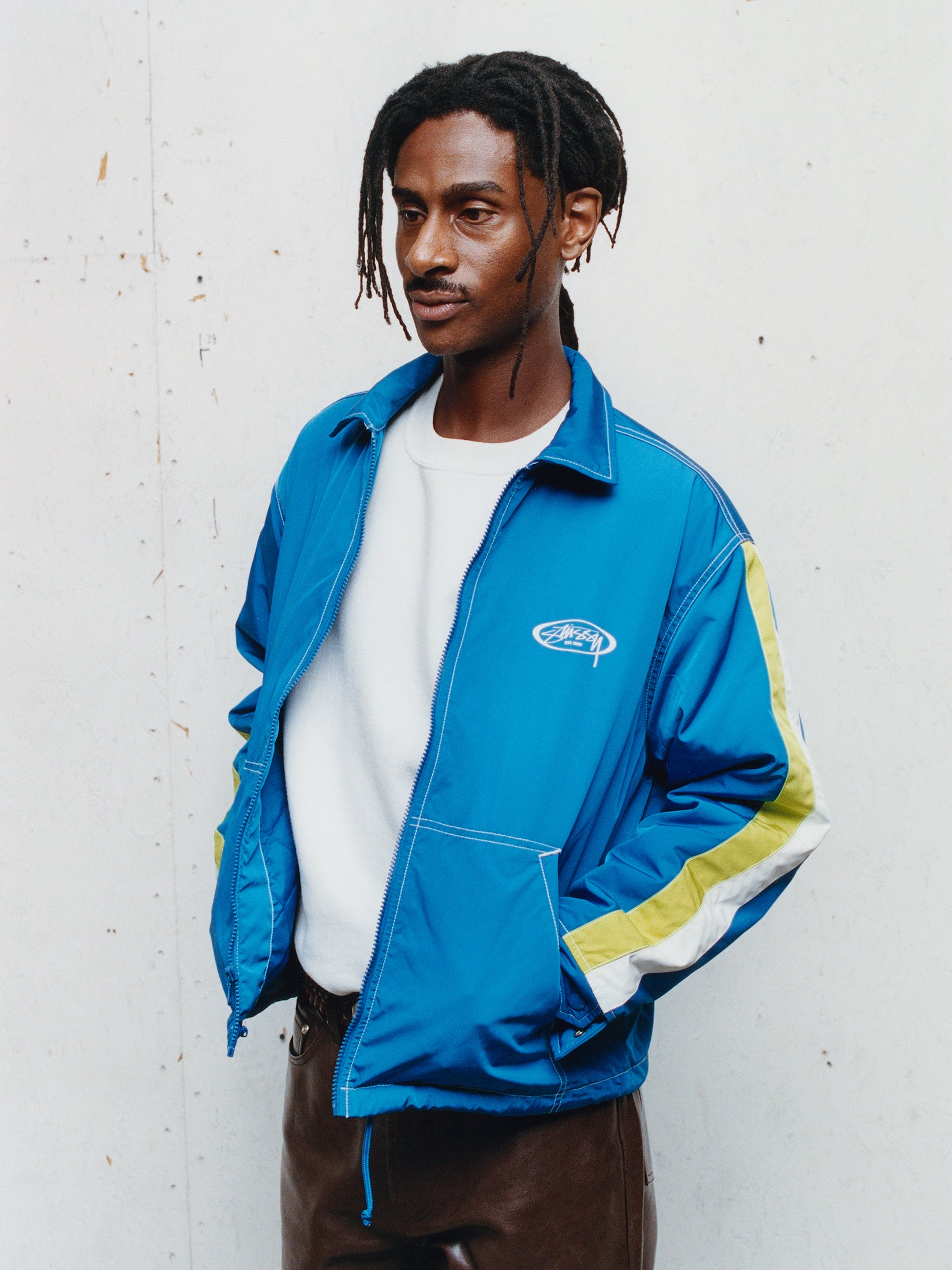 Stussy Offshore Jacket giacca royal nylon impermeabile
