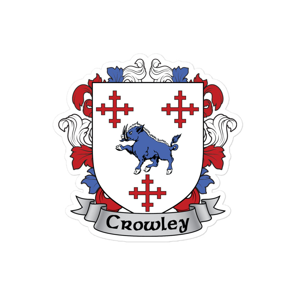 7.62 Design Crowley stemma adesivo vinile 3x3