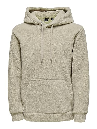 ONLY & SONS Remy Felpa Cappuccio Teddy M Uomo
