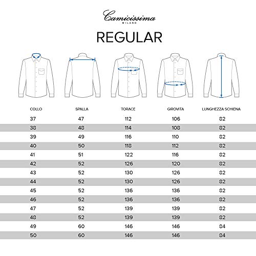 Camicissima Permanent Camicia Azzurra Regular con Taschino
