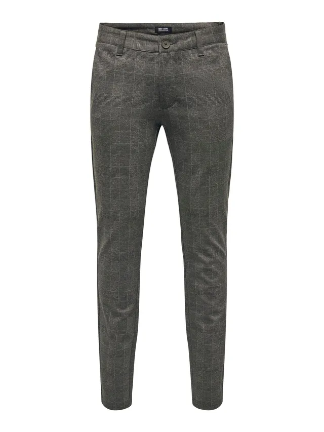 Only & Sons Onsmark Slim pantaloni chino nero slim fit