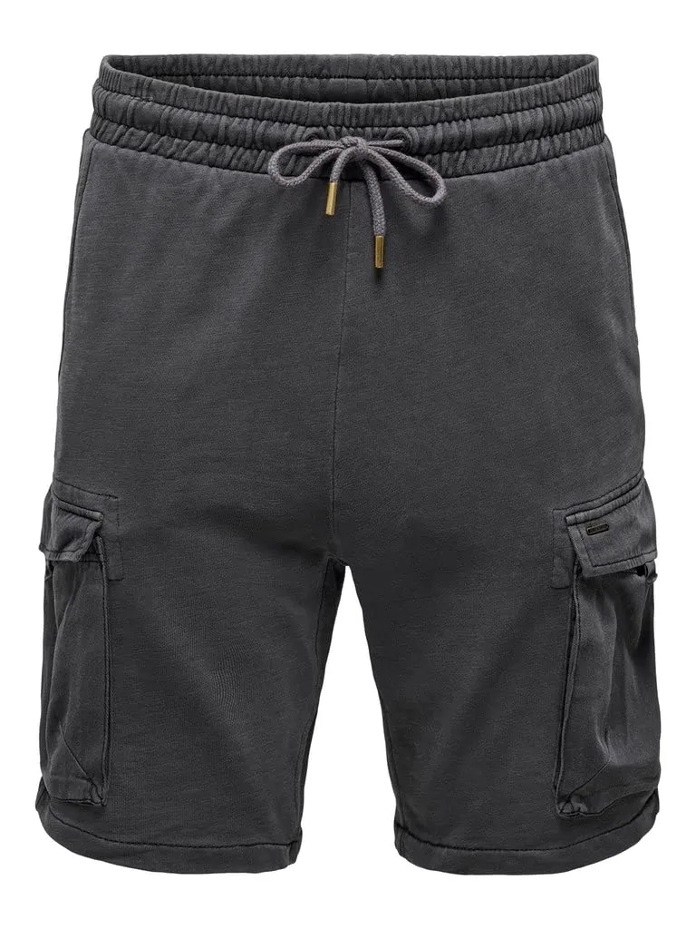Only & Sons pantaloncini uomo nero shorts cotone