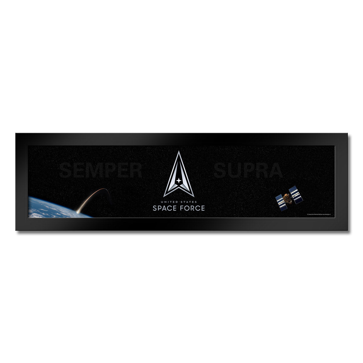 7.62 Design Space Force Logo Stampa Incorniciata 90x29 cm