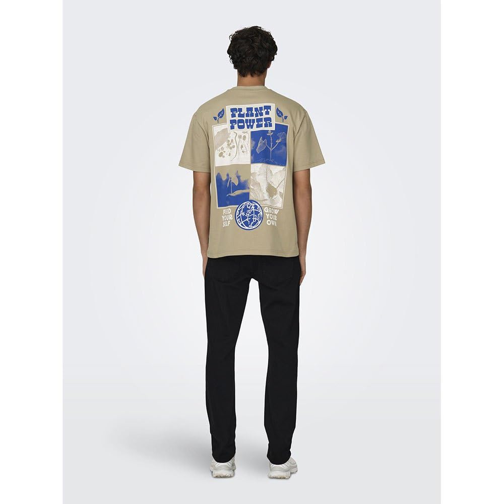 ONLY & SONS Leroy Life RLX T-Shirt Uomo Cotone XL