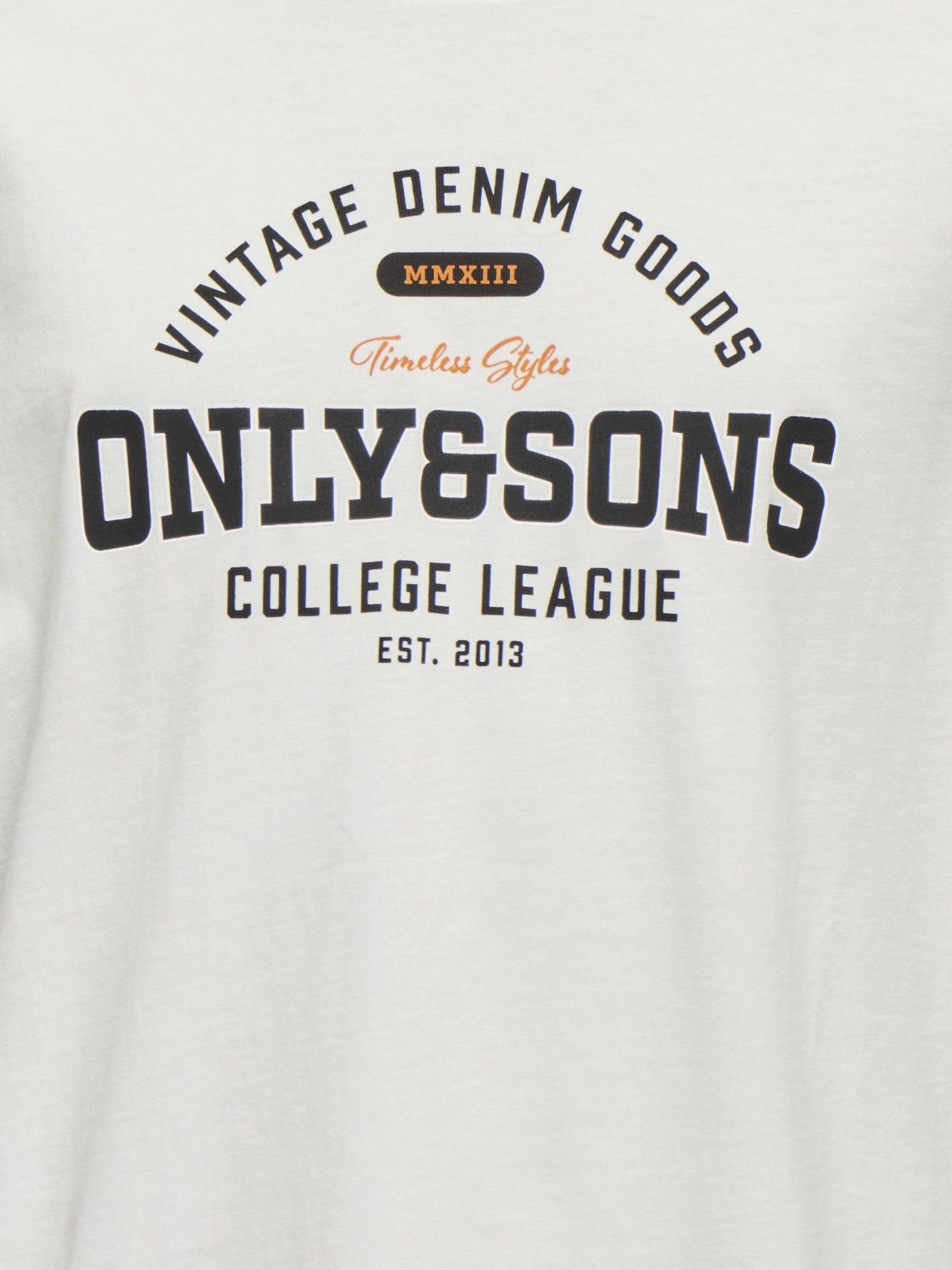 ONLY & SONS Osjlenny Life T-shirt Ballerino cotone ragazzo