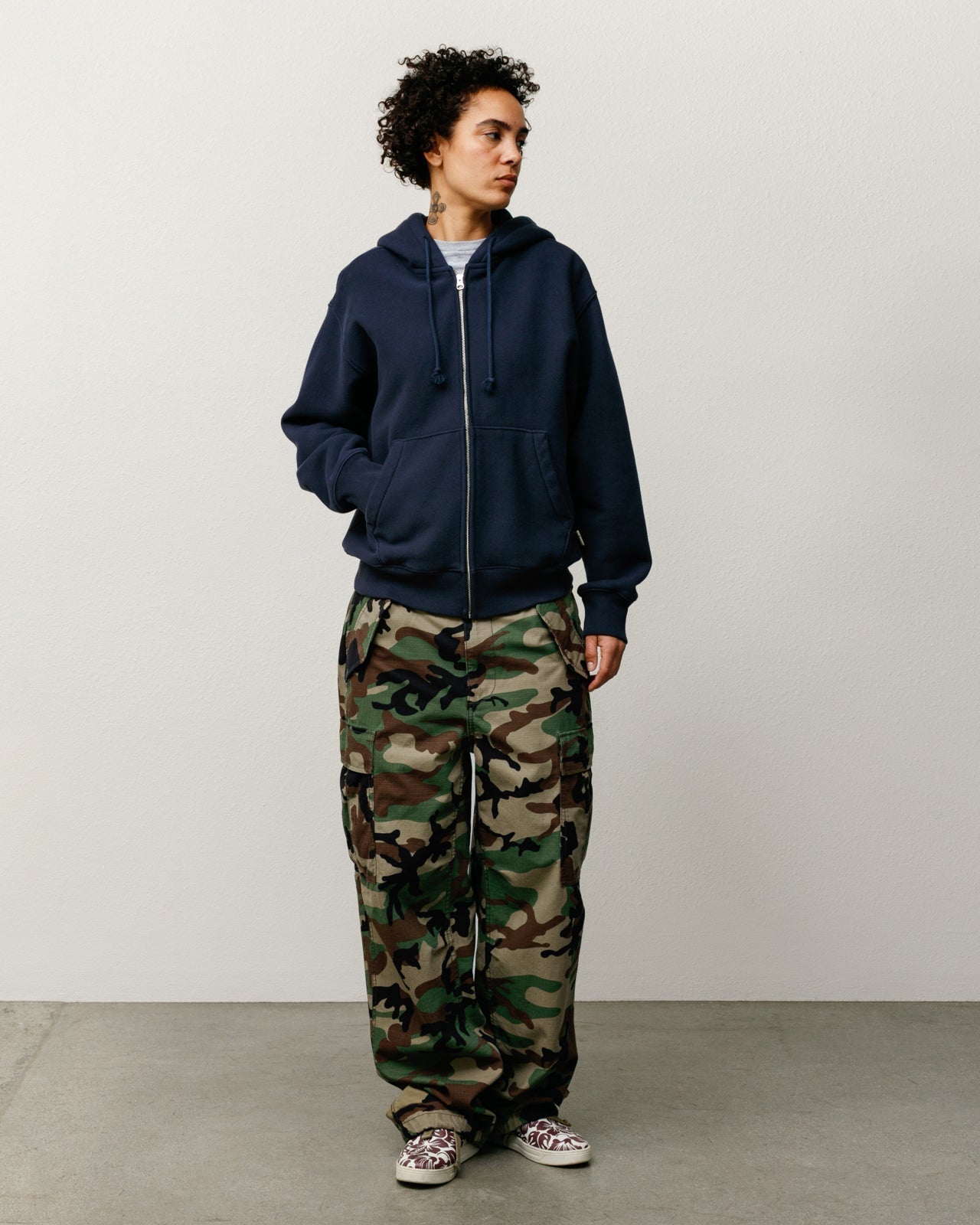Stussy Cargo Pant pantalone Woodland Camo ripstop cotone