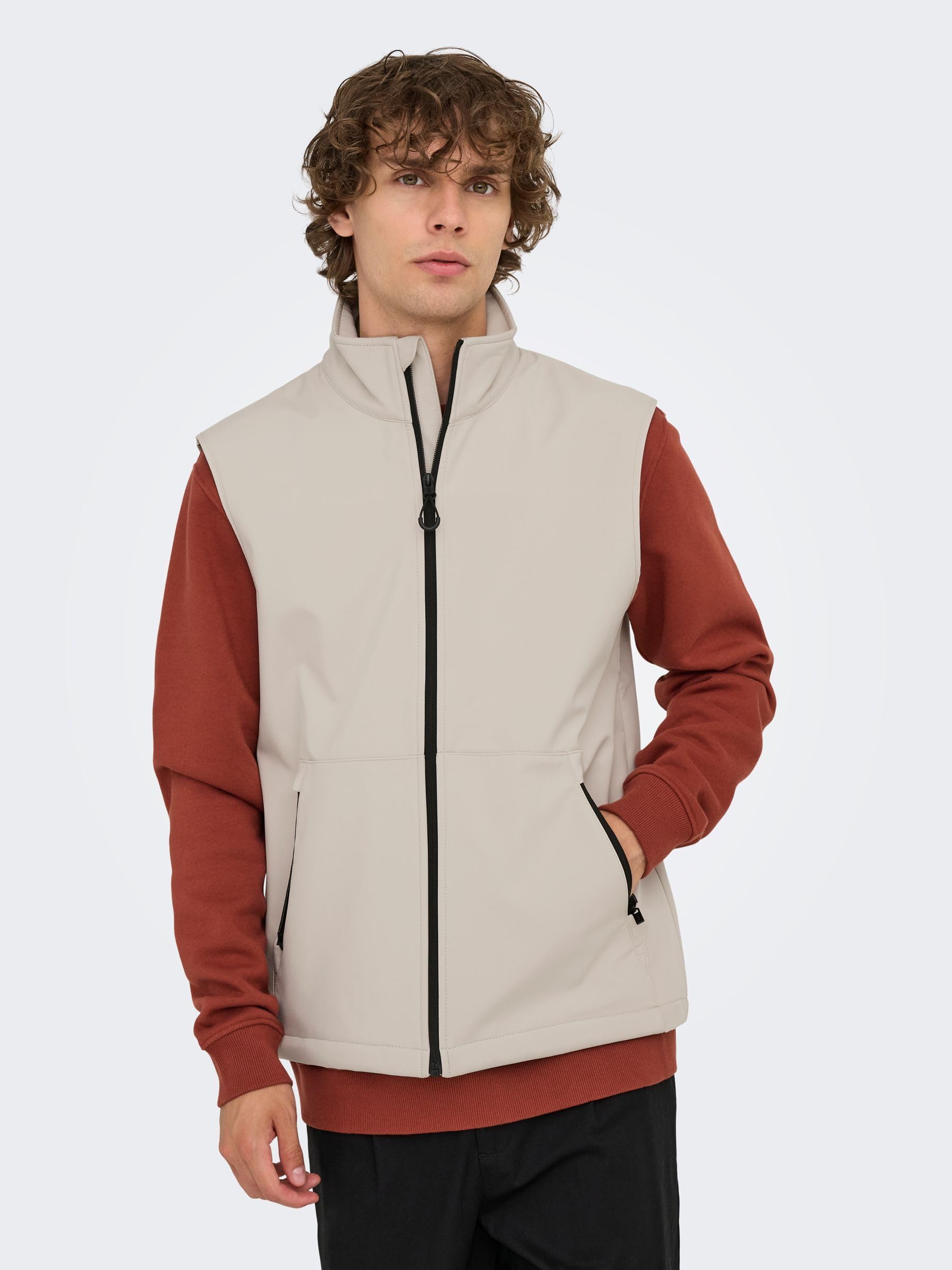 Only & Sons Bowie Gilet Uomo Life Vest Taglia XL