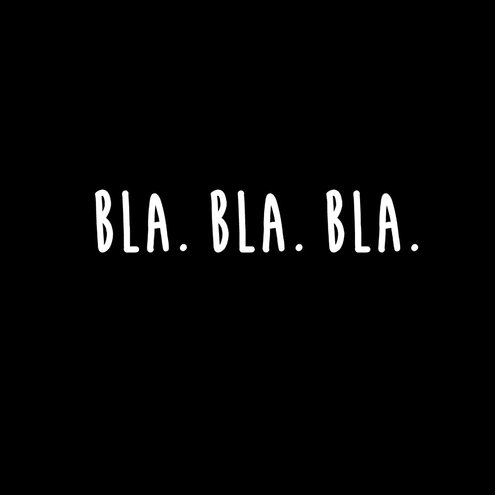 MAKAYA T-Shirt Donna Bla Bla Bla Maglietta M Cotone