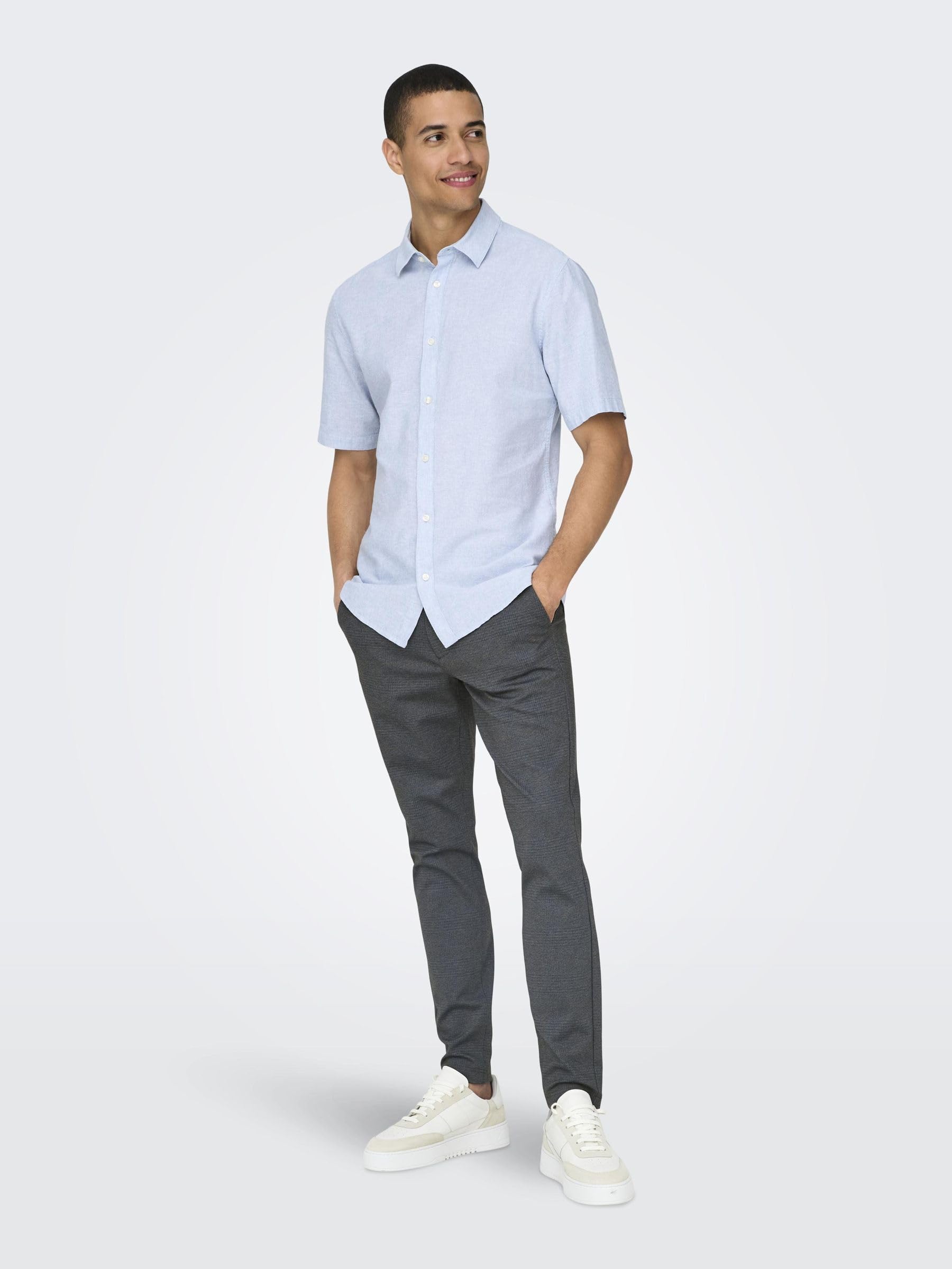 ONLY & SONS Onsmark Slim Pantaloni uomo 31W/30L navy