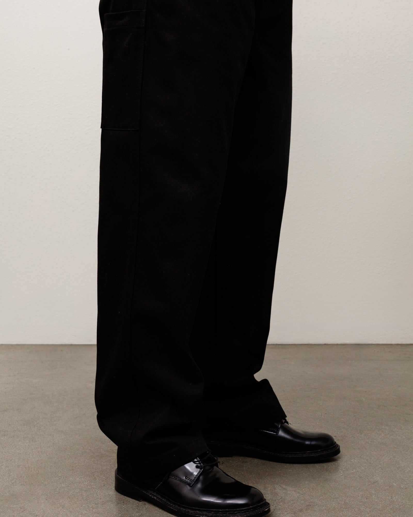 Stussy Pantalone Uniforme pantalone nero twill cotone