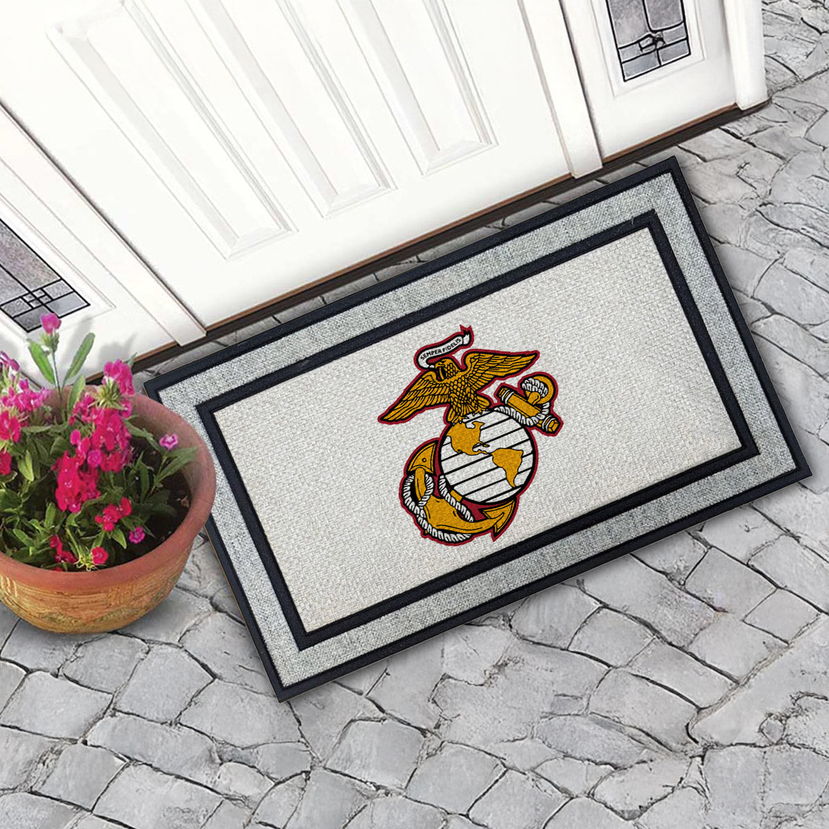 7.62 Design USMC EGA zerbino 45x76 cm grigio antiscivolo