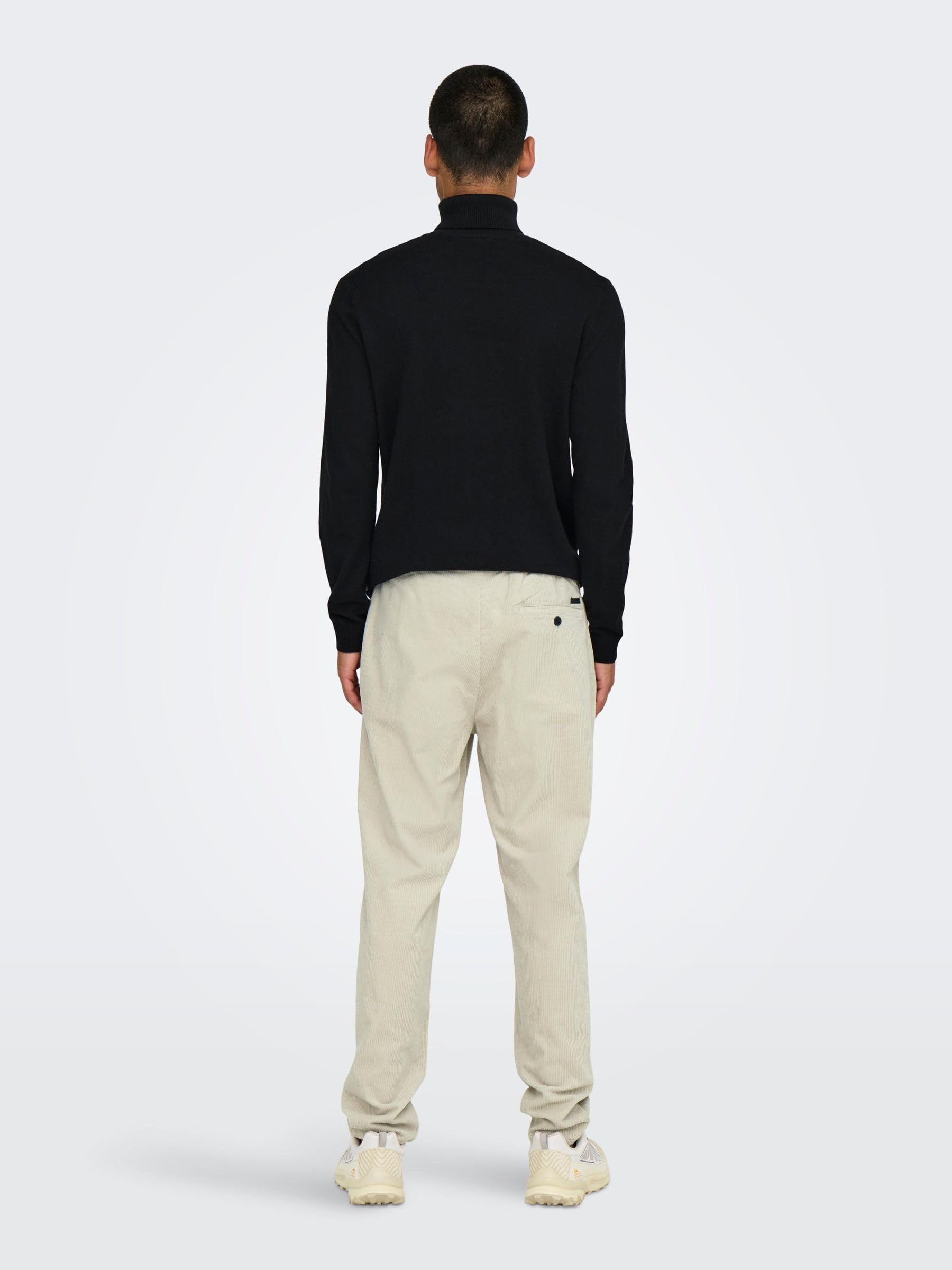 Only & Sons Onslinus Pantaloni Uomo Tapered Fit Nero