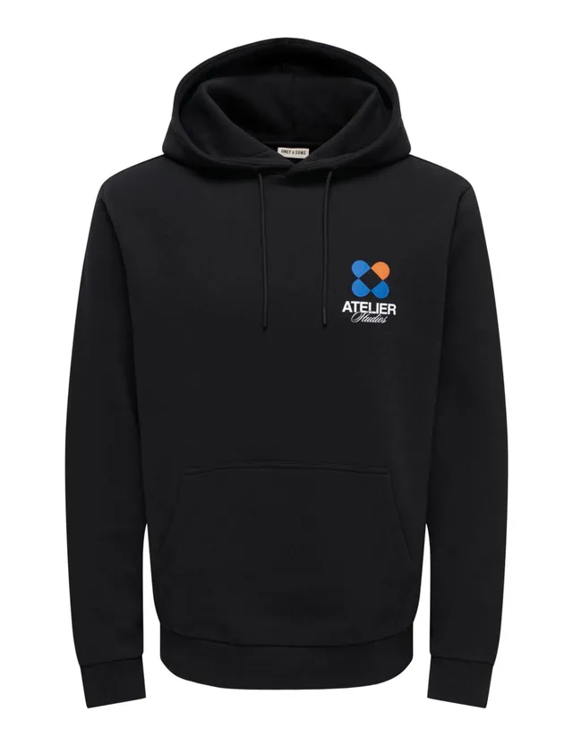 Only & Sons Onsceres Felpa Uomo L Nero Cotone