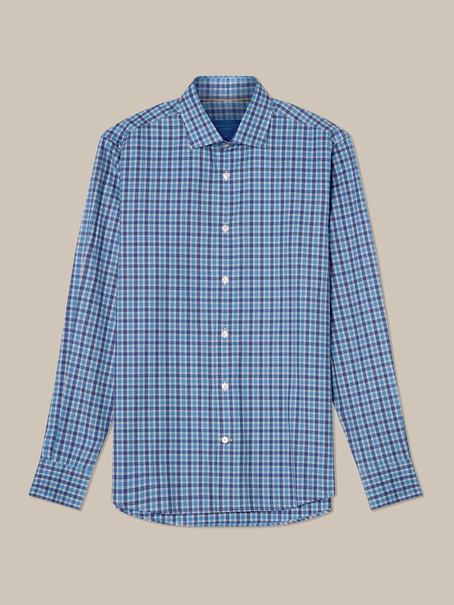 Robert Talbott Reynolds Camicia Blue Multi quadri leggera
