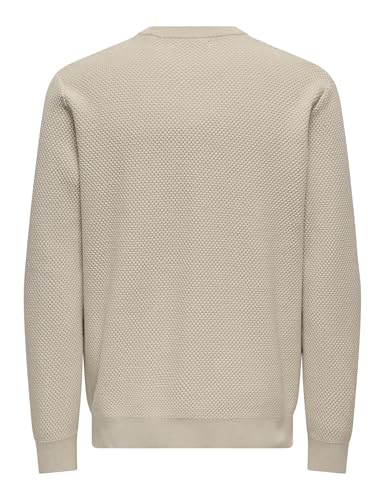 Only & Sons Onsmorgan Maglione Uomo Argento XL Girocollo