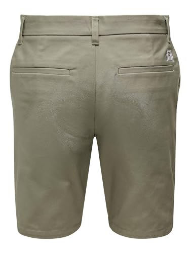 Only & Sons Short Chino Regular Beige L Tasche Micro