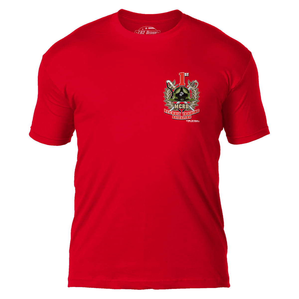 7.62 Design MCRD San Diego 1st Battalion t-shirt rossa uomo