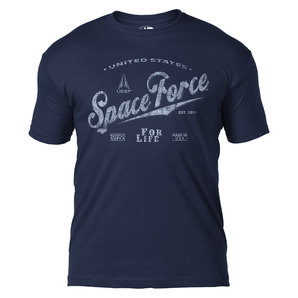 7.62 Design Space Force maglietta cotone nero uomo