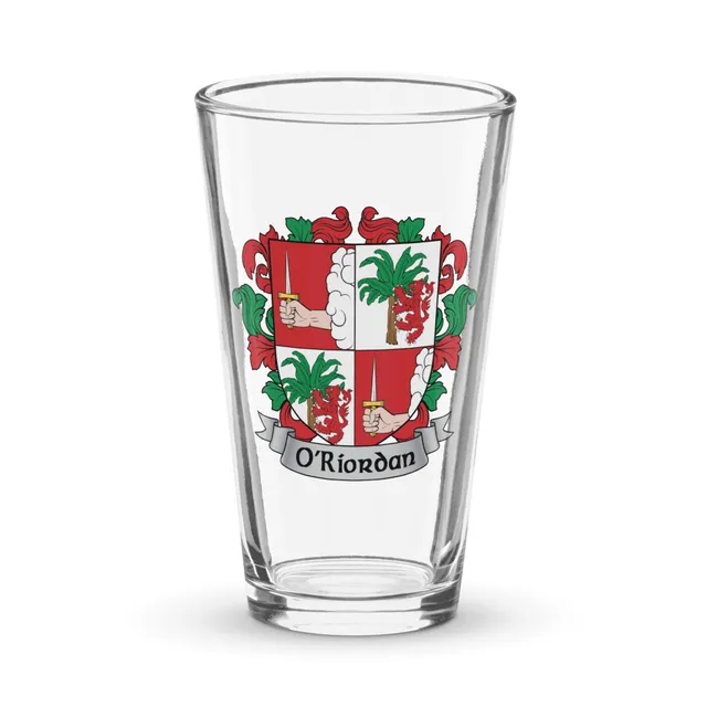 7.62 Design Drinkware O'Riordan bicchiere pinta 16oz stemma irlandese
