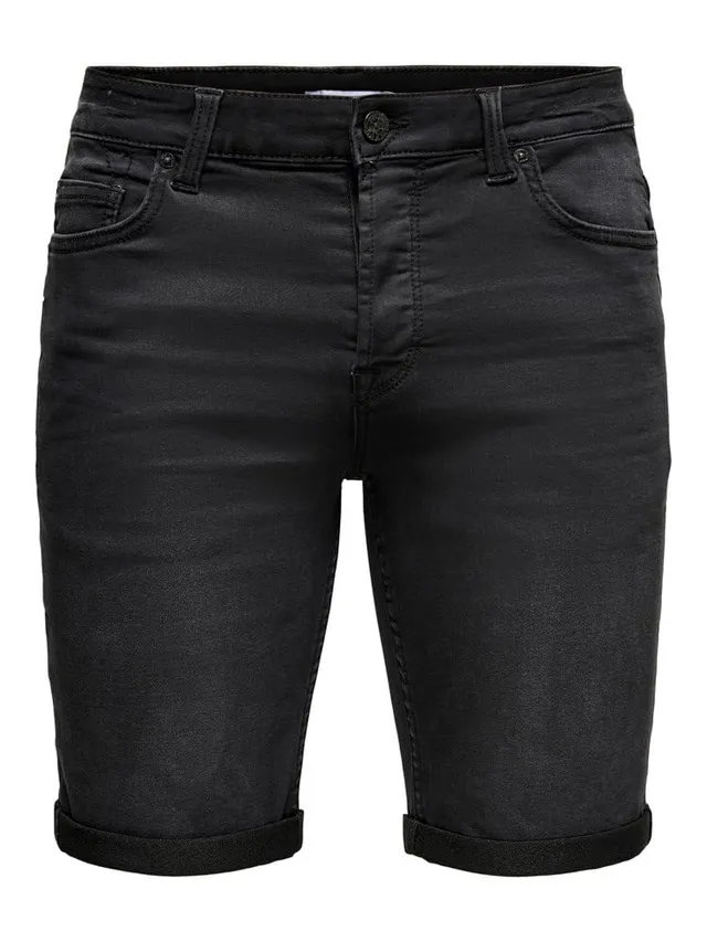 Only & Sons Pantaloncini Jeans Uomo Denim Elasticizzato 3XL