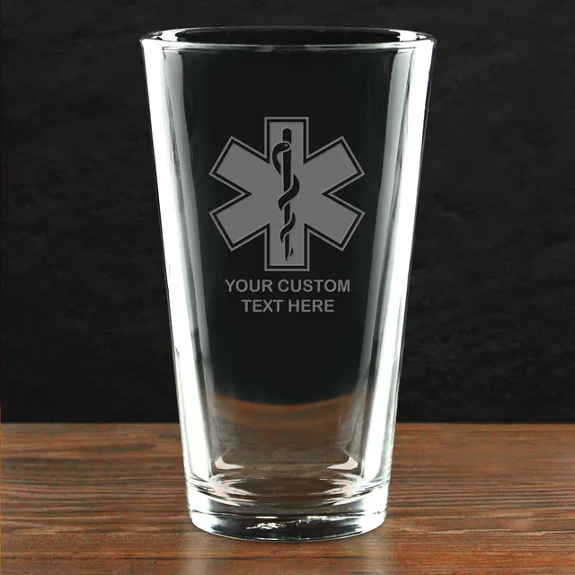 7.62 Design Drinkware bicchiere pompieri 16oz Maltese Cross inciso