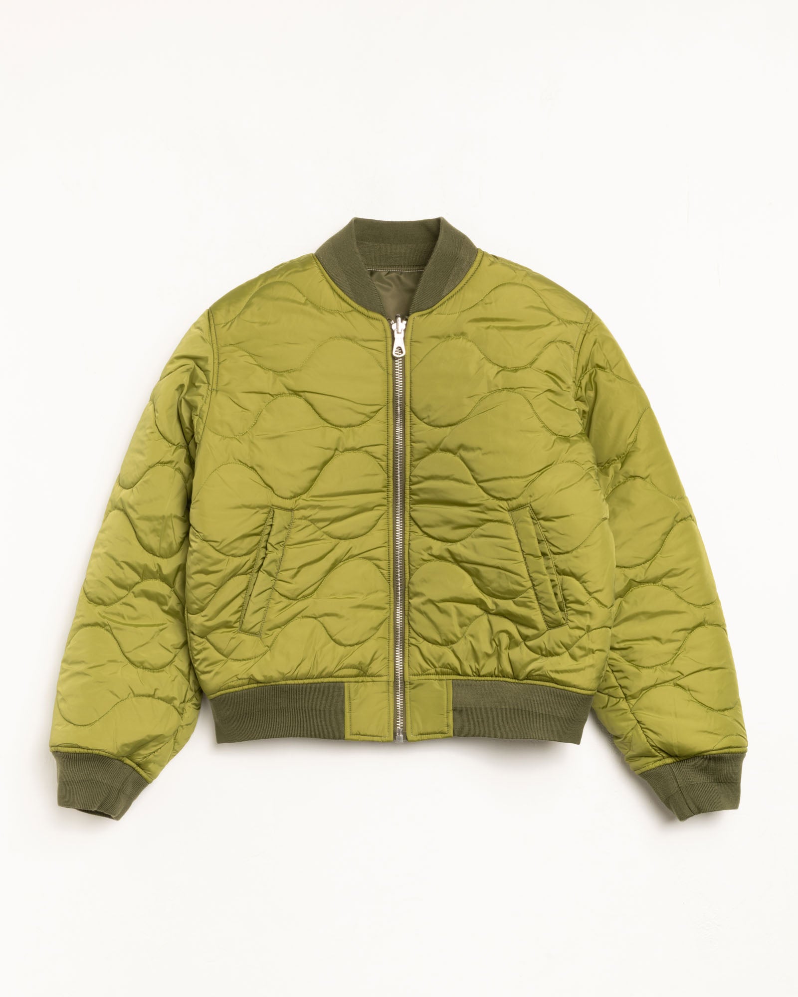 Stussy Built Reversible Bomber giacca bomber olive nylon idrorepellente
