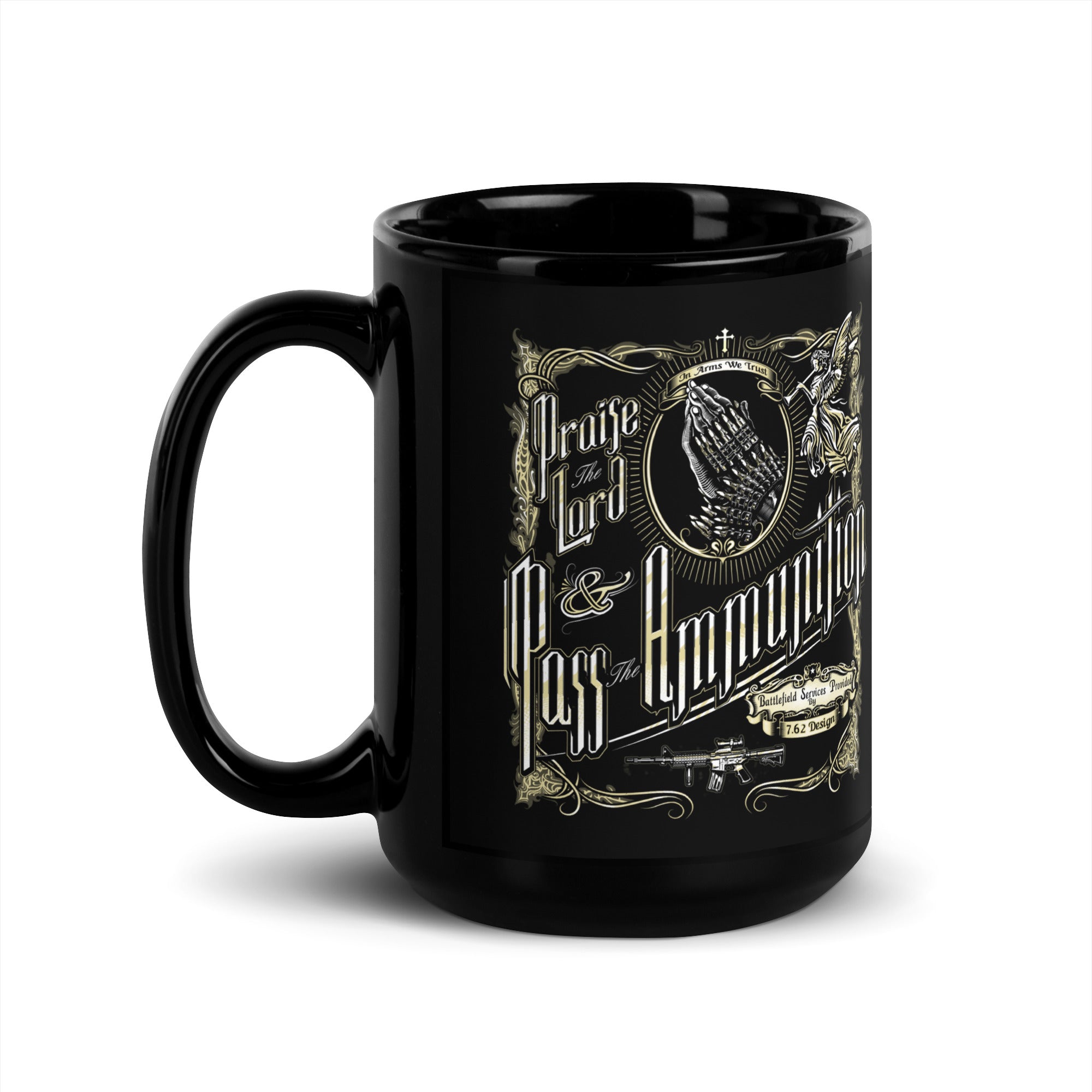 7.62 Design Praise The Lord Tazza ceramica nera 15oz