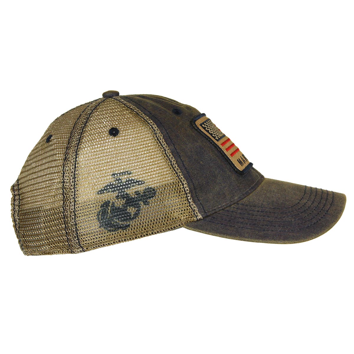 7.62 Design Marines Trucker Cap Navy Bandiera USA Vintage