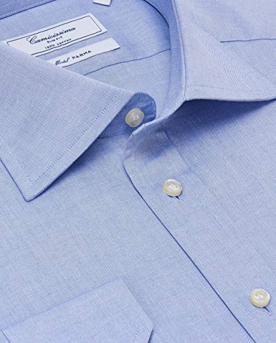 Camicissima Permanent camicia uomo azzurra slim fit