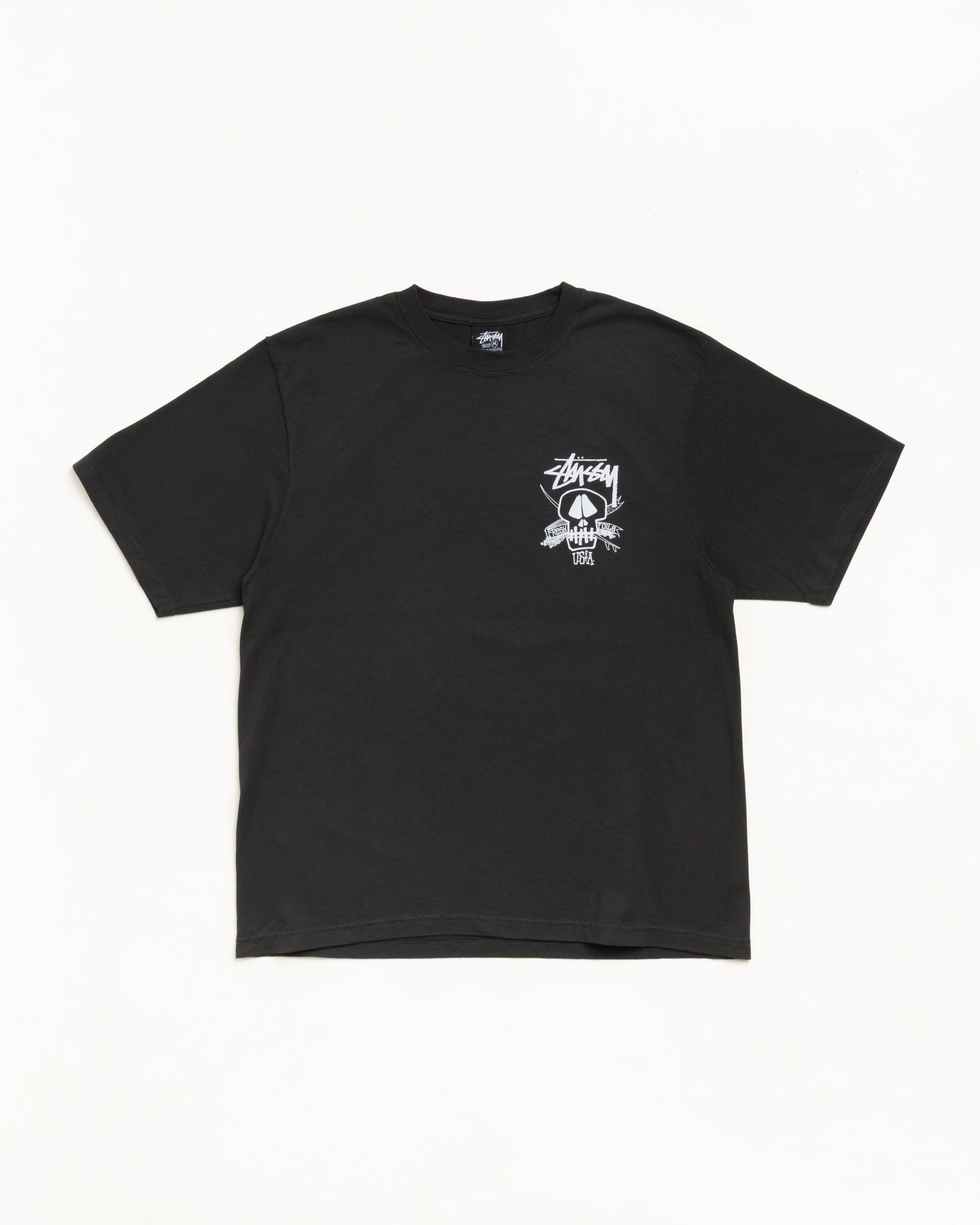 Stussy Fresh Foils Tee t-shirt nera 100% cotone