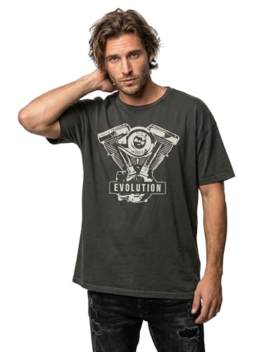MAKAYA Evolution Moto T-Shirt Uomo XL Manica Corta Cotone