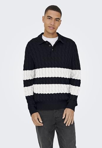 Only & Sons Onskicker RLX Polo Maglia Uomo S Blu Navy