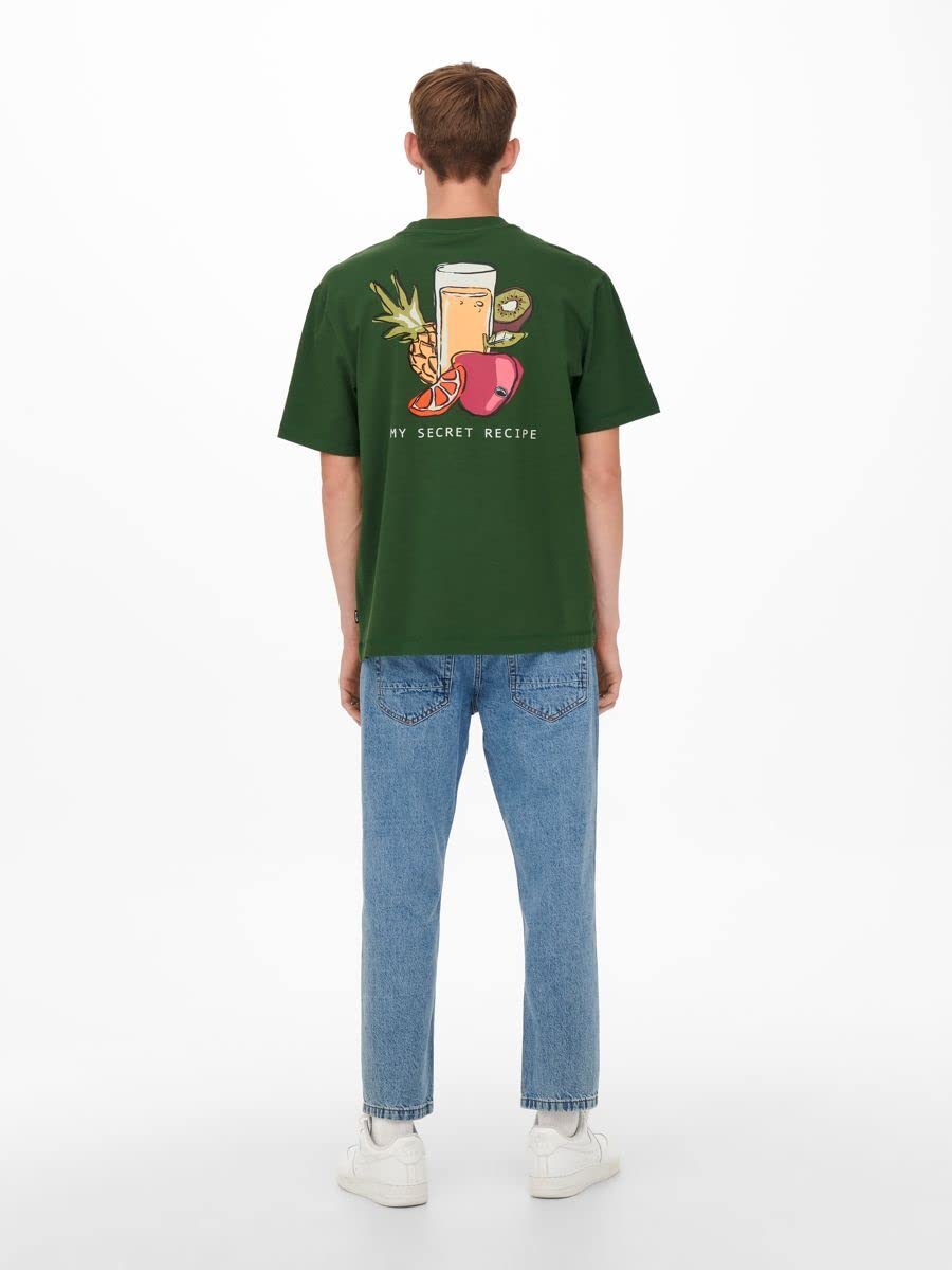 Only & Sons Onsismael T-shirt uomo maniche corte stampa