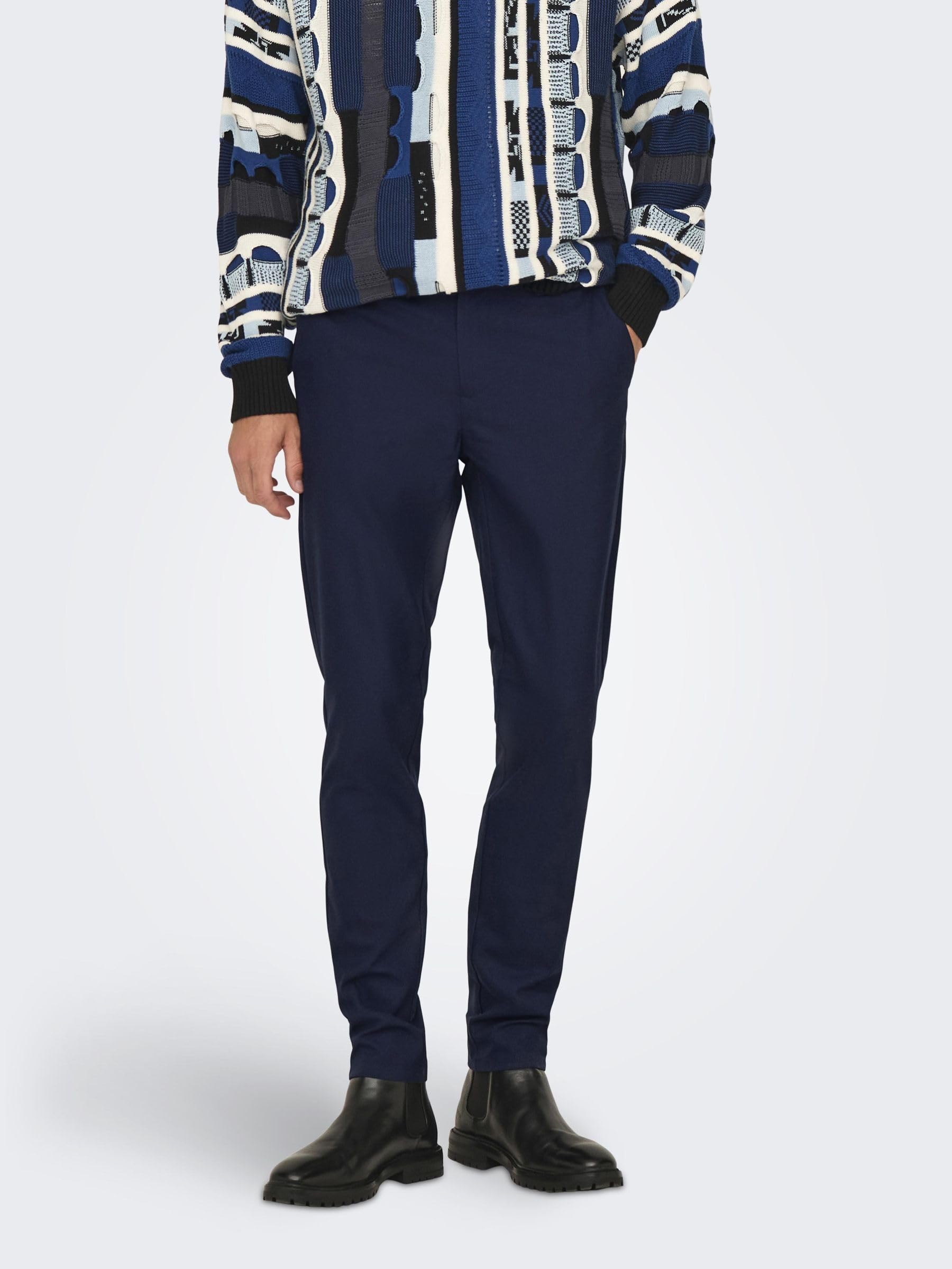 Only & Sons Onsbrad Pantaloni Uomo Slim Nero 30W/32L