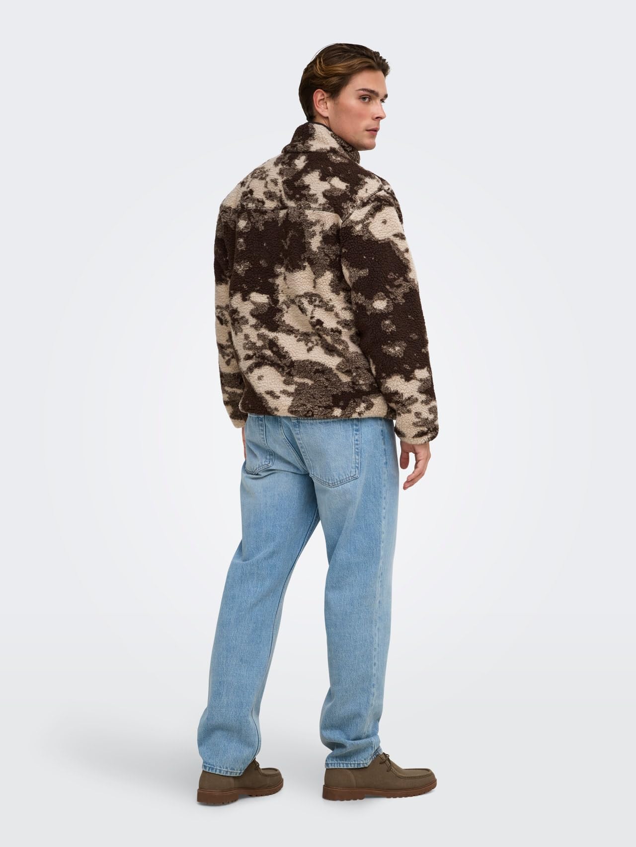 Only & Sons Onswadud Giacca Sherpa Uomo Pile Collo Alto