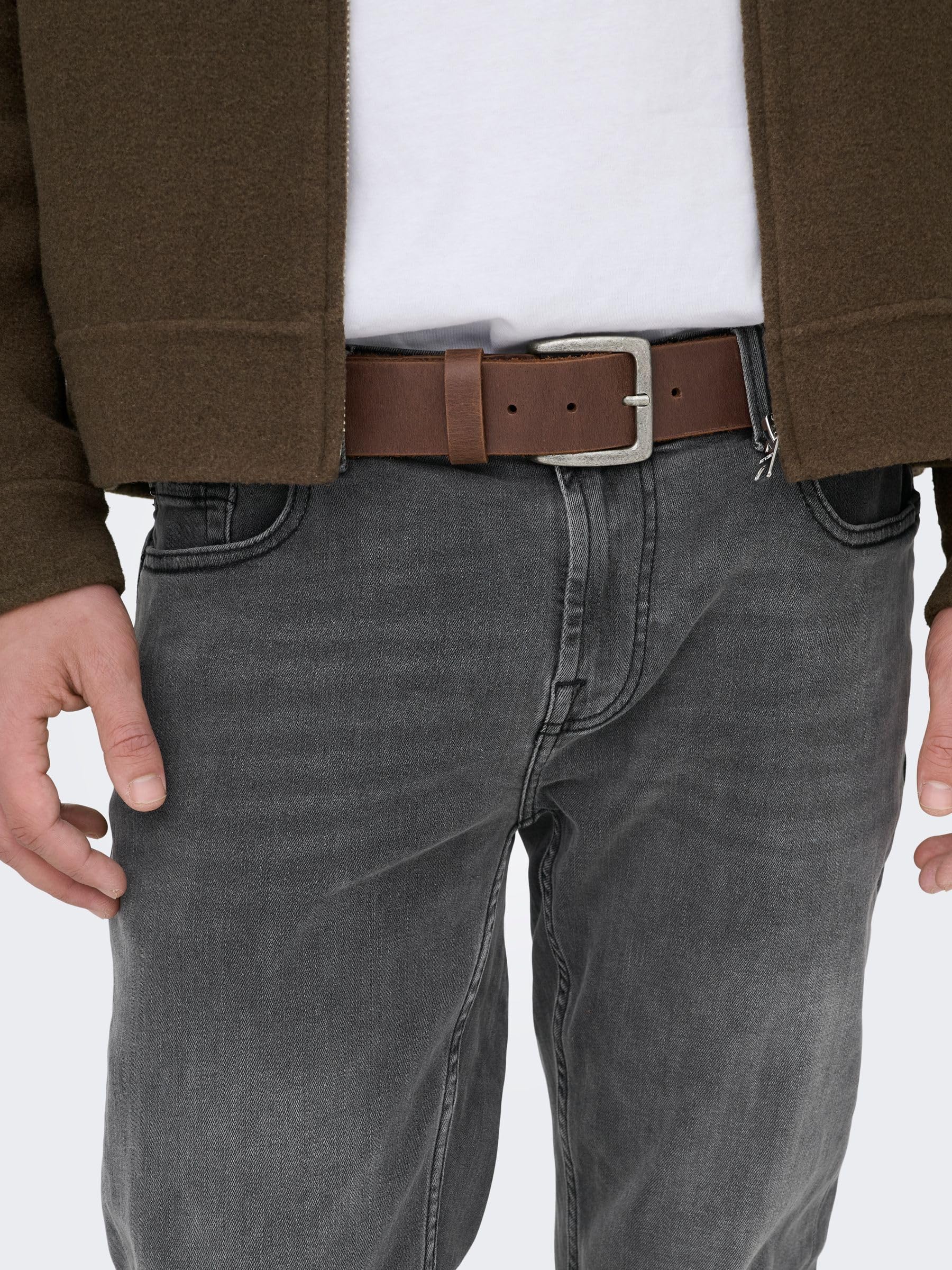 Only & Sons Onswarp Grey DCC 2051 Jeans Skinny Uomo 28 Grigio