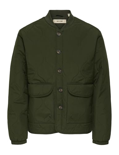 Only & Sons Onsanton Giacca Trapuntata Uomo Nero Imbottita