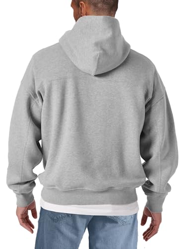 MAKAYA Cafer Racer Felpa con Cappuccio S cotone pettinato