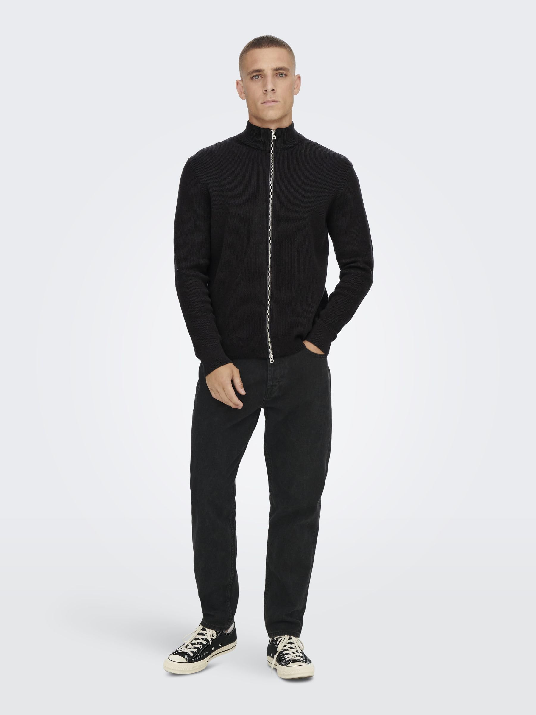 ONLY & SONS Onsphil Reg 12 Felpa Uomo Blu Taglia M